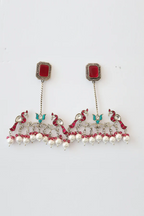 Chirping Charms Pearl With Pachi Kundan