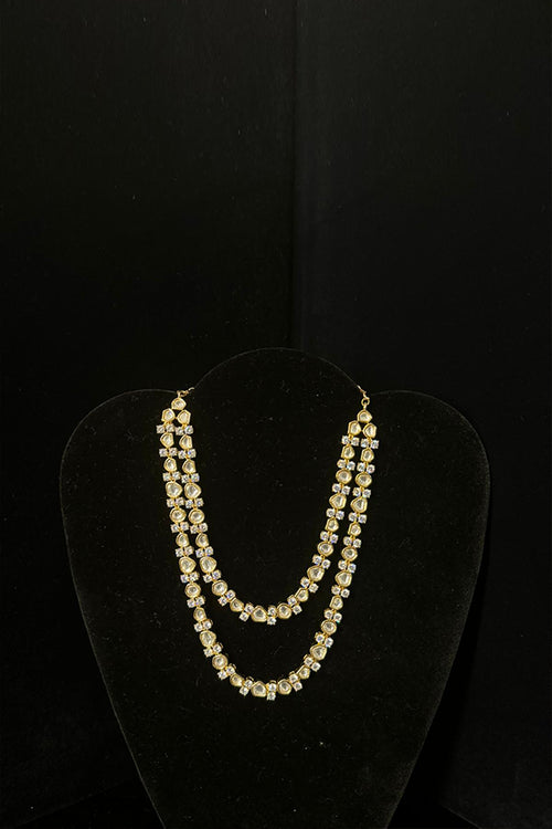 Kundan 18K yellow gold-plated mala