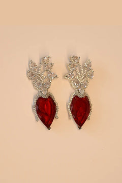 Dazzling Ruby Earrings, Zarcon With Ruby