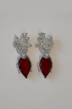 Dazzling Ruby Earrings, Zarcon With Ruby