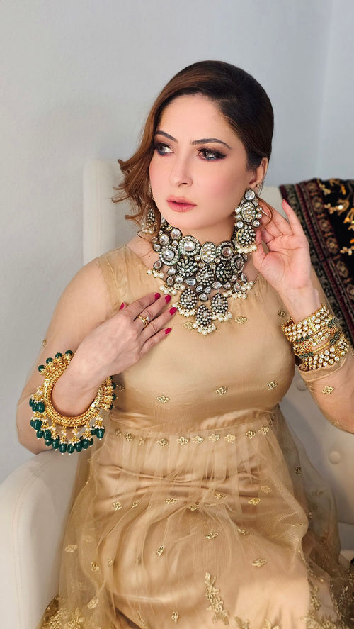 Kundan pearl Italian polish mix