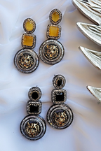 Sabyasachi inspired logo earrings_SB66